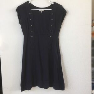 UO Silence And Noise blue brass button dress